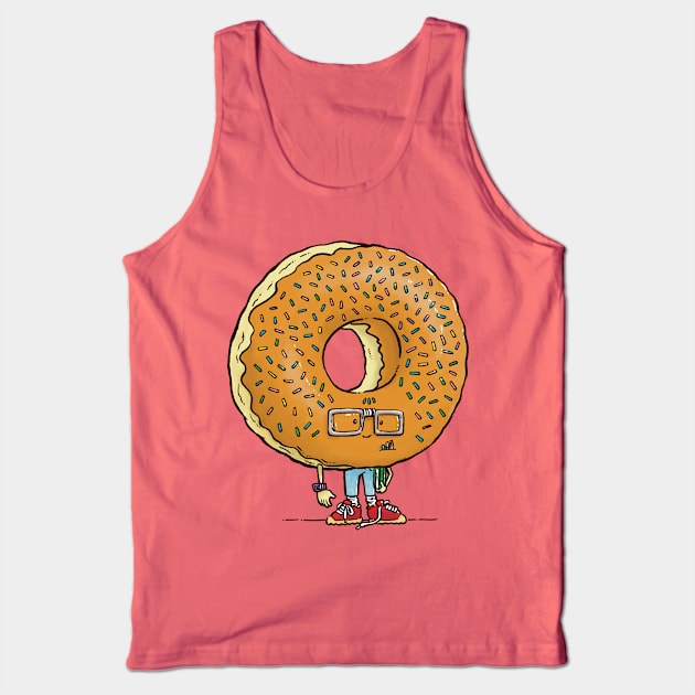 Nerd Donut Tank Top by nickv47